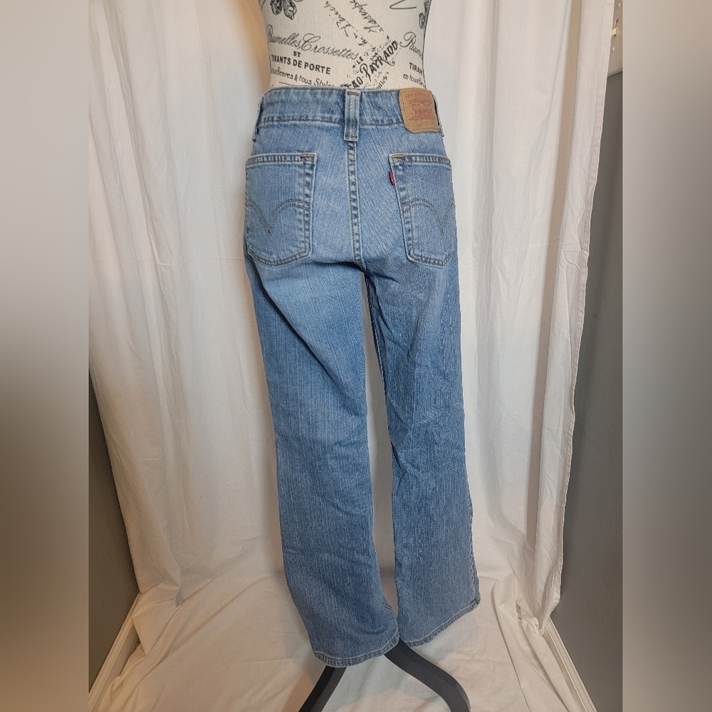 Levis Nouveau Low Boot Cut Stretch 525 Size 10 Medium Miss Y2k Jeans - Picture 5 of 10
